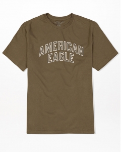 Áo thun American Eagle màu rêu