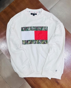 Áo Tommy Sweatshirt trắng kem