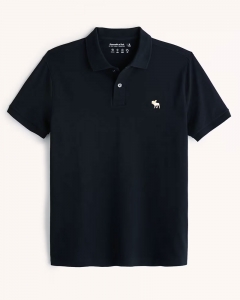 Polo Abercrombie xanh đen logo trắng