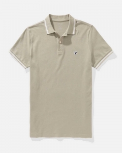 Áo polo nam American Eagle Slim Fit màu Bunker Olive
