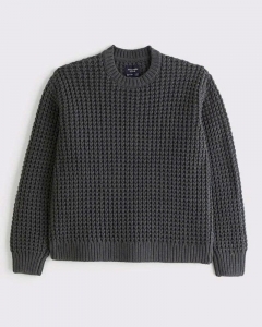 Áo Len Nam Abercrombie & Fitch Màu Đen Xám