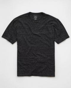 Áo Thun Nam American Eagle Standard Fit - Vải Mélange Xám Đậm