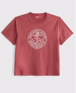 Áo Thun Cropped Abercrombie Nautical