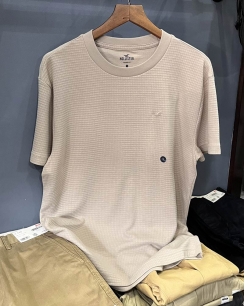 Áo Hollister Relaxed xốp Xám