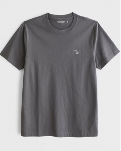 Áo thun Abercrombie màu Rocky Gray