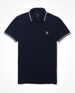 Polo American Eagle xanh đen