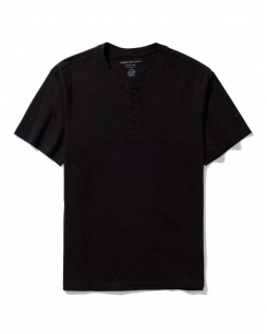 Áo Thun Nam Henley Đen – American Eagle