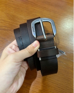Thắt Lưng Levi's Nam Da Thật Nâu 3.5cm