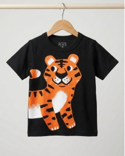 Áo Thun Bé Trai - Hình Hổ Đen