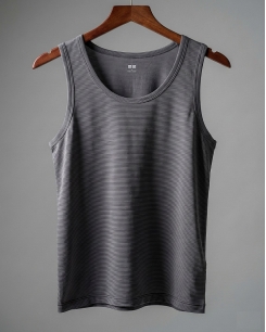 Áo 3 lỗ Uniqlo xám sọc  nhỏ