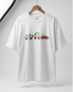 Áo Thun Nam Abercrombie Oversize Peanuts – Trắng