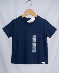 Áo Thun Bé Trai GAP Có Túi - Xanh Navy Cao Cấp