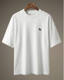 Oversize Abercrombie Heavyweight màu trắng