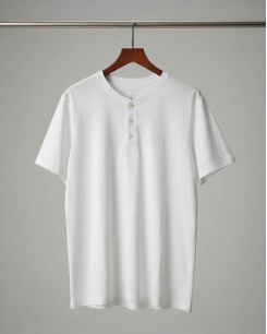 Áo Thun Nam Henley Trắng – American Eagle