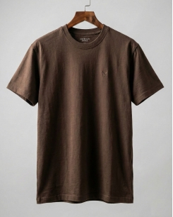 Áo Thun Basic American Eagle - Màu Nâu Đất