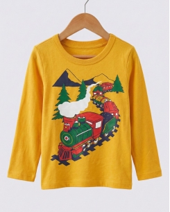 Áo Tay Dài Bé Trai The Children's Place – Vàng