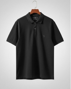 Polo Abercrombie logo AF màu đen