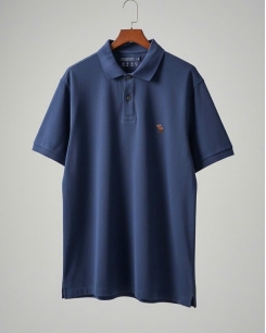 Polo Abercrombie xanh đen nhạt