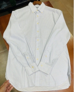 Sơ Mi Ralph Lauren Tay Dài Classic Fit Caro Ô Vuông Poplin