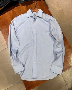 Áo Sơ Mi Nam Uniqlo Tay Dài Màu Xanh Dương Nhạt