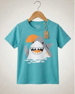 Áo Thun Bé Trai - Hình Cá Mập