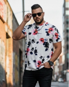 Áo cổ tròn Hollister họa tiết