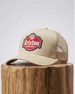 Nón Lưỡi Trai Brixton Quality Co. Trucker Hat – Màu Be