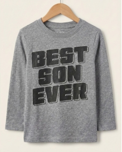 Áo Tay Dài Bé Trai The Children's Place – Xám