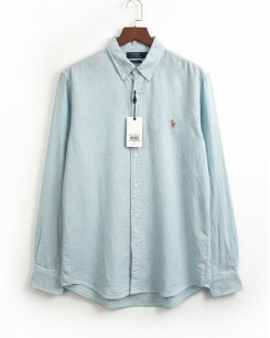 Sơ Mi Ralph Lauren Linen Xanh Nhạt