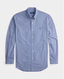 Sơ Mi Ralph Lauren Tay Dài Classic Fit Poplin Caro Xanh