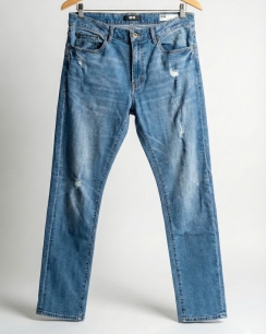 Quần Jean Nam Uniqlo Slim Fit – Màu Xanh Rách