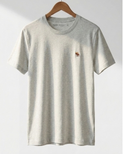 Áo thun Abercrombie Slim xám nhạt