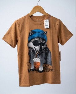 Áo Thun Bé Trai - Hình Sói Ngầu