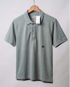 Áo Polo Hollister Dáng Boxy Crop - Màu Xanh Xám