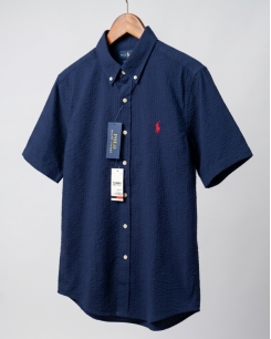 Áo Sơ Mi Nam Ralph Lauren Tay Ngắn - Xanh Đen