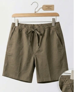 Quần Short Khaki Nam Dáng 7 Inches - Màu Nâu