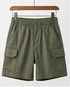 Quần Short Túi Hộp Bé Trai Net – Rêu