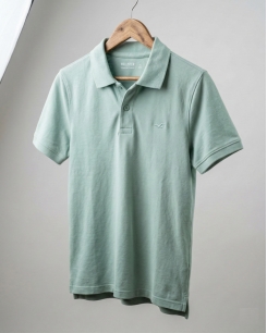 Áo Polo Hollister Nam Xanh Mint - Vải Cá Sấu