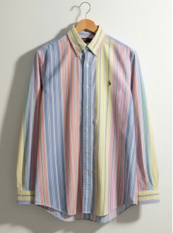 Áo Sơ Mi Ralph Lauren Oxford Tay Dài Sọc Đa Sắc