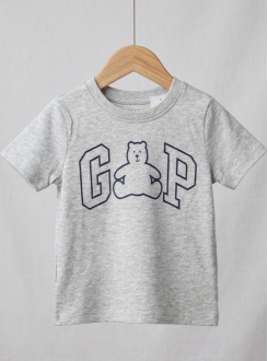 Áo Thun Bé Trai - Xám In Hình Gấu