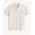 Polo Abercrombie xám nhạt logo nâu