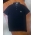 Polo Abercrombie đen logo hoa
