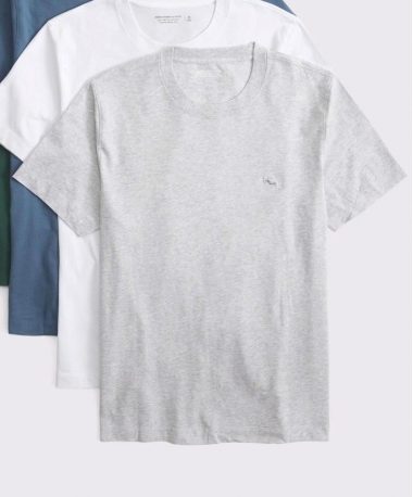 Áo thun AF cổ tròn xám