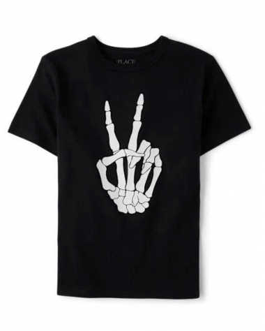 Áo thun The Children's Place bé trai đen Halloween