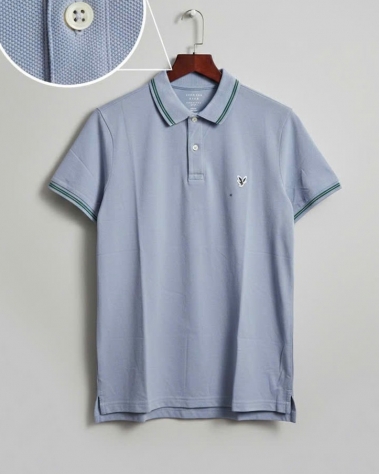 Polo nam Eagle xanh nhạt