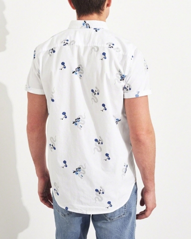 Áo sơ mi nam ngắn tay màu xám