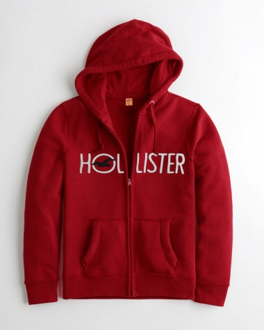 Hoodies Hollister màu đỏ tươi