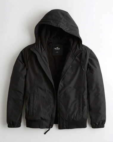 Khoác Hollister Bomber màu đen
