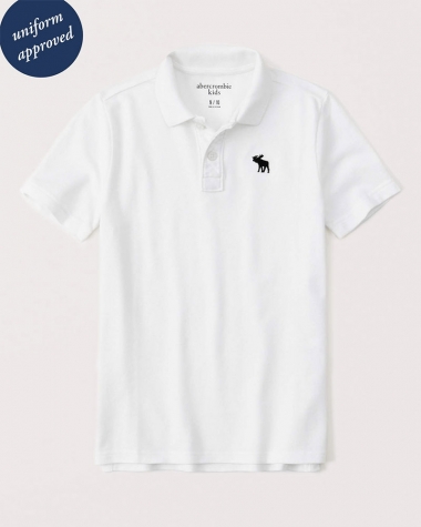 Áo Polo Abercrombie màu trắng