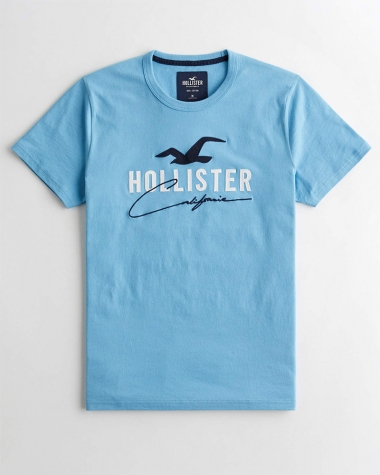 Áo Hollister xanh nhạt